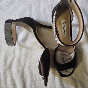 Nina Women's Brown and Silver Heels - Size 8 1/2 - NWOT